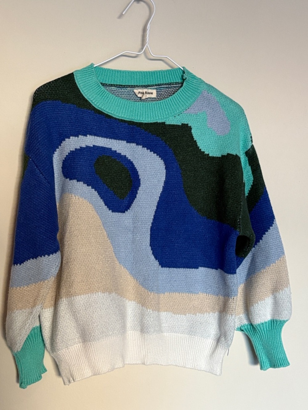 Colorful Abstract Pattern Sweater | Size S/M
